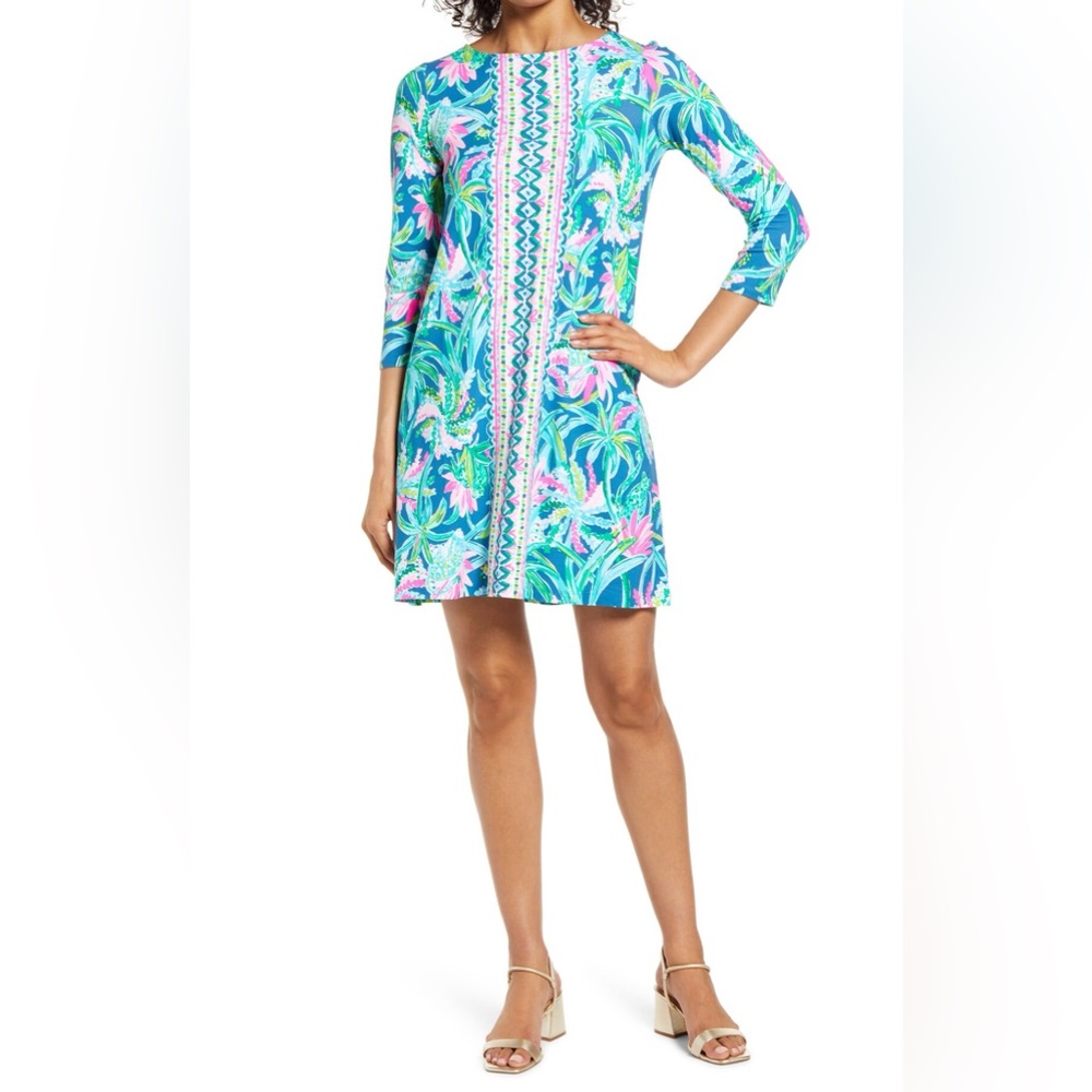 Lilly Pulitzer Ophelia swing minidress macaw blue Sz L